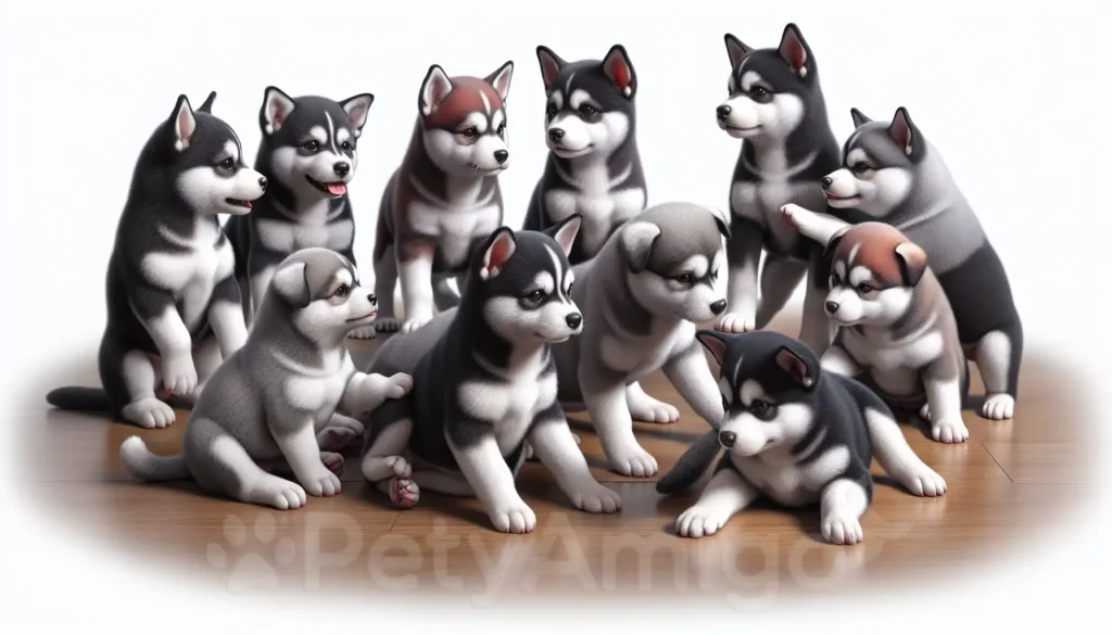 Alaskan Klee Kai puppies showcasing their traits and temperament.