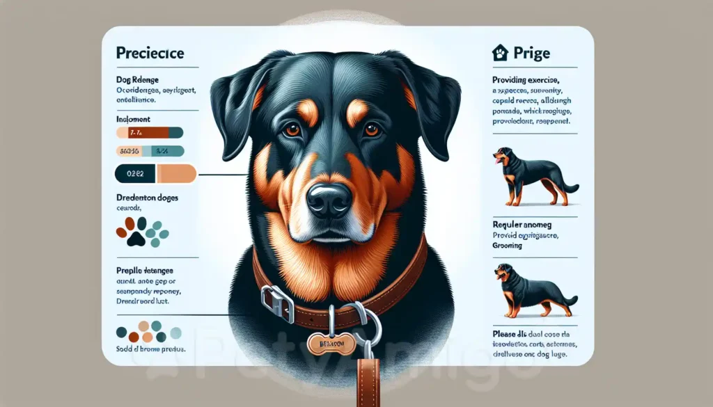 Beauceron dog with descriptions of personality traits