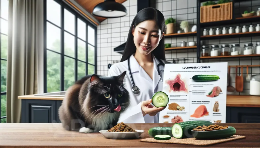 Insights on the safety and health of feeding cucumbers to cats.