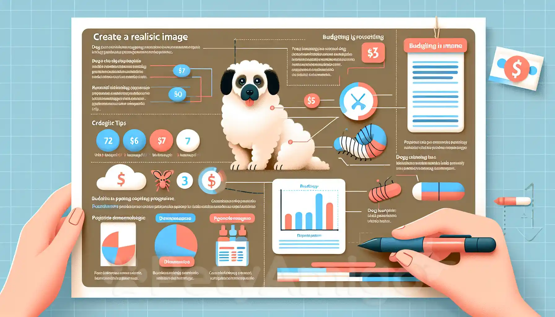 Infographic on Dog Heartworm Treatment Costs and Budgeting Tips